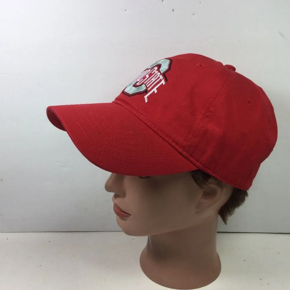 Ohio State Buckeyes Hat OSU Logo Red StrapBack Baseball Cap‎
